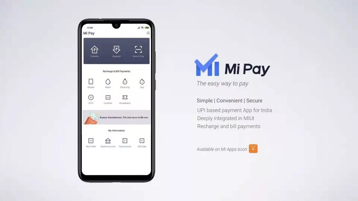 mi pay in india region for xiaomi